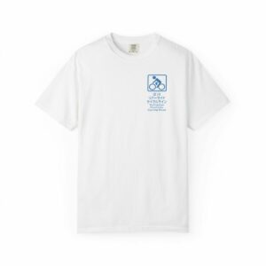 Yodogawa Riverside Cycling Road T‑Shirt — Japanese Bicycle Sign Graphic