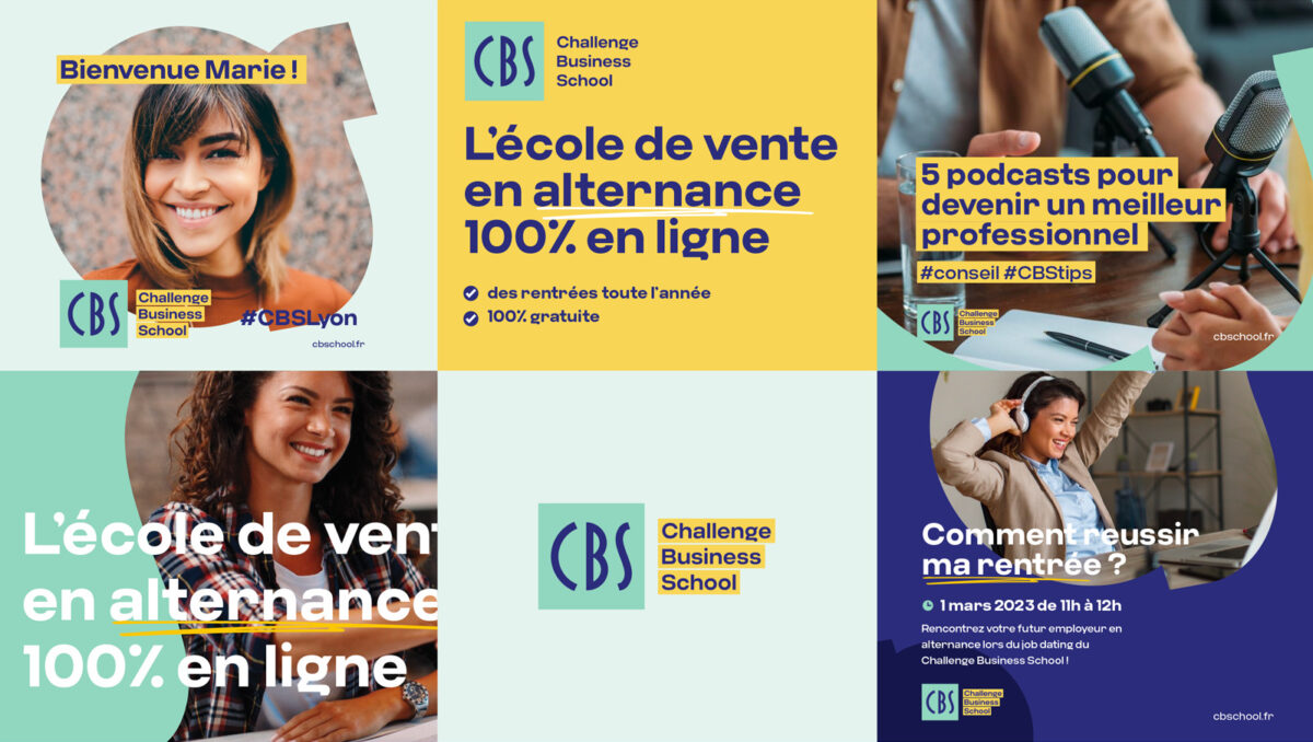 Système visuel de Challenge Business School
