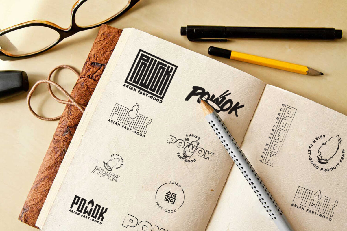 Recherches et concept graphique de Powok