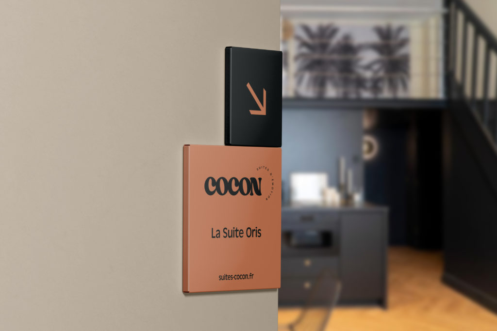 Signalétique Cocon dans les suites